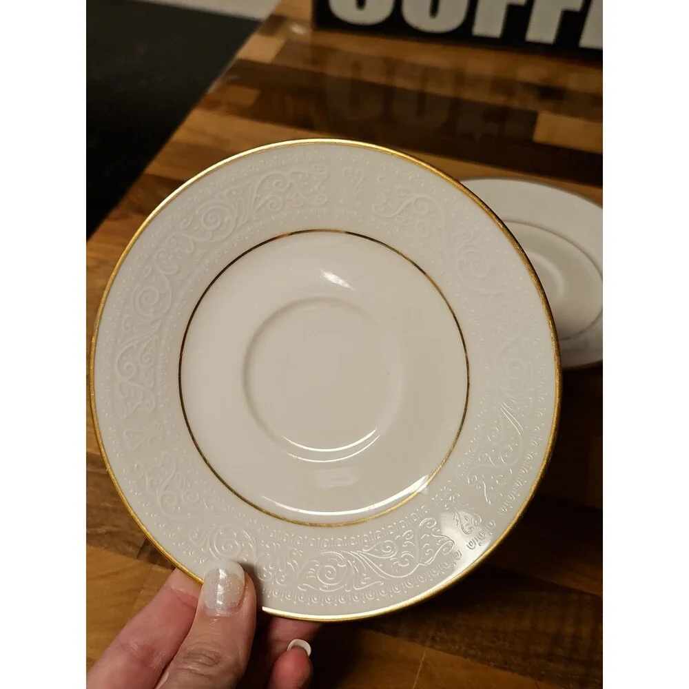 Set of 6 Vintage Noritake Ivory China Tulane 7562 6